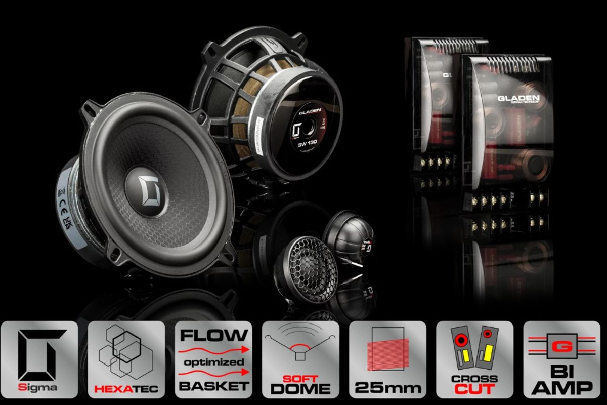  GLADEN SIGMA 130.2, 150W RMS 3ohm